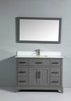 Bath Vanity with Engineered Marble Top with Basin and Mirror CVA