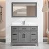 Bath Vanity with Engineered Marble Top with Basin and Mirror CVA