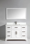 Bath Vanity with Engineered Marble Top with Basin and Mirror CVA