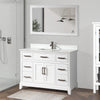 Bath Vanity with Engineered Marble Top with Basin and Mirror CVA