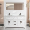 Bath Vanity with Engineered Marble Top with Basin and Mirror CVA DB