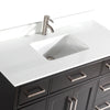 Bath Vanity with Engineered Marble Top with Basin and Mirror CVA