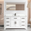 Bath Vanity with Engineered Marble Top with Basin and Mirror CVA