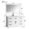 Bath Vanity with Engineered Marble Top with Basin and Mirror CVA