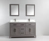 Bath Vanity with Engineered Marble Top with Basin and Mirror CVA DB