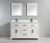 Bath Vanity with Engineered Marble Top with Basin and Mirror CVA DB