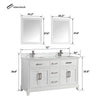 Bath Vanity with Engineered Marble Top with Basin and Mirror CVA DB