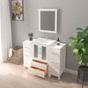 Bathroom Vanity with Ceramic Top and Mirror CVB24