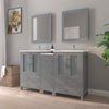 Bathroom Vanity with Ceramic Top and Mirror CVB24