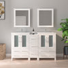 Bathroom Vanity with Ceramic Top and Mirror CVB24