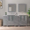 Bathroom Vanity with Ceramic Top and Mirror CVB24