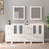 Bathroom Vanity with Ceramic Top and Mirror CVB24