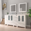 Bathroom Vanity with Ceramic Top and Mirror CVB24