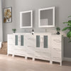 Bathroom Vanity with Ceramic Top and Mirror CVB24