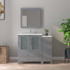 Bathroom Vanity with Basin Vanity Ceramic Top and Mirror CVB30