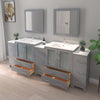 Bathroom Vanity with Basin Vanity Ceramic Top and Mirror CVB30