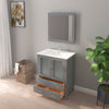 Bathroom Vanity with Basin Vanity Ceramic Top and Mirror CVB30