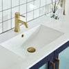 Bathroom Vanity with White Ceramic Top and Mirrors CVB36