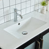 Bathroom Vanity with White Ceramic Top and Mirrors CVB36