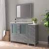 Bathroom Vanity with White Ceramic Top and Mirrors CVB36