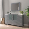 Bathroom Vanity with White Ceramic Top and Mirrors CVB36