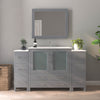 Bathroom Vanity with White Ceramic Top and Mirrors CVB36