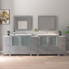 Bathroom Vanity with White Ceramic Top and Mirrors CVB36