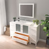 Bathroom Vanity with White Ceramic Top and Mirrors CVB36