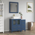 Bathroom Vanity with Basin Engineered Marble Top and Mirror CVC24