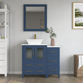 Bathroom Vanity with Basin Engineered Marble Top and Mirror CVC24