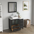 Bathroom Vanity with Basin Engineered Marble Top and Mirror CVC24