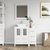 Bathroom Vanity with Basin Engineered Marble Top and Mirror CVC24