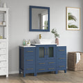 Bathroom Vanity with Basin Engineered Marble Top and Mirror CVC24