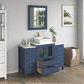 Bathroom Vanity with Basin Engineered Marble Top and Mirror CVC24