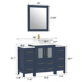 Bathroom Vanity with Basin Engineered Marble Top and Mirror CVC24