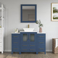 Bathroom Vanity with Basin Engineered Marble Top and Mirror CVC24