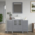 Bathroom Vanity with Basin Engineered Marble Top and Mirror CVC24