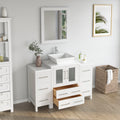 Bathroom Vanity with Basin Engineered Marble Top and Mirror CVC24