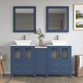 Bathroom Vanity with Basin Engineered Marble Top and Mirror CVC24