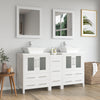 Bathroom Vanity with Basin Engineered Marble Top and Mirror CVC24