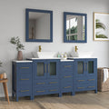 Bathroom Vanity with Basin Engineered Marble Top and Mirror CVC24