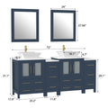 Bathroom Vanity with Basin Engineered Marble Top and Mirror CVC24