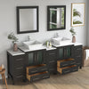 Bathroom Vanity with Basin Engineered Marble Top and Mirror CVC24