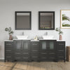 Bathroom Vanity with Basin Engineered Marble Top and Mirror CVC24