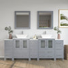 Bathroom Vanity with Basin Engineered Marble Top and Mirror CVC24