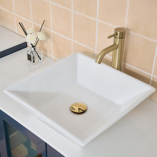 Bathroom Vanity with Basin Engineered Marble Top and Mirror CVC24