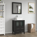 Bathroom Vanity with Basin Engineered Marble Top and Mirror CVC24