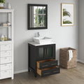 Bathroom Vanity with Basin Engineered Marble Top and Mirror CVC24