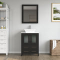 Bathroom Vanity with Basin Engineered Marble Top and Mirror CVC24