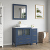 Bathroom Vanity with White Engineered Marble Top and Mirrors CVC30